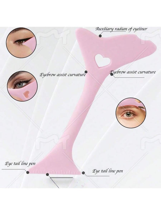 ✨ 2025 Silicone Eyeliner & Eyebrow Trimming Mold – Reusable Multi-Functional Eye Makeup Tool
