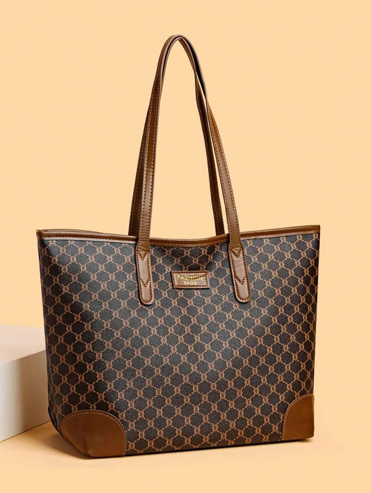 High-Quality Lightweight Luxury Tote Bag Set – Fashionable Floral Print Shoulder & Underarm Bags (3pcs)