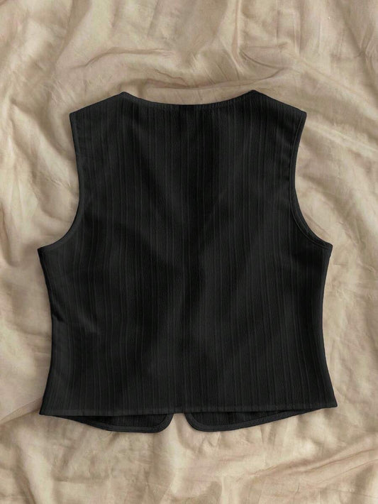 Firerie Women's Vacation White Woven Camisole – Open Front Tie Knot Casual Top, Versatile Layering Tank