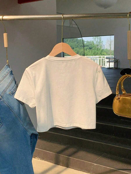 "Dramatic" Sarcastic Slogan T-Shirt | Women's Funny Adult Humor Graphic Casual Round Neck Short Sleeve Daily Wear Top