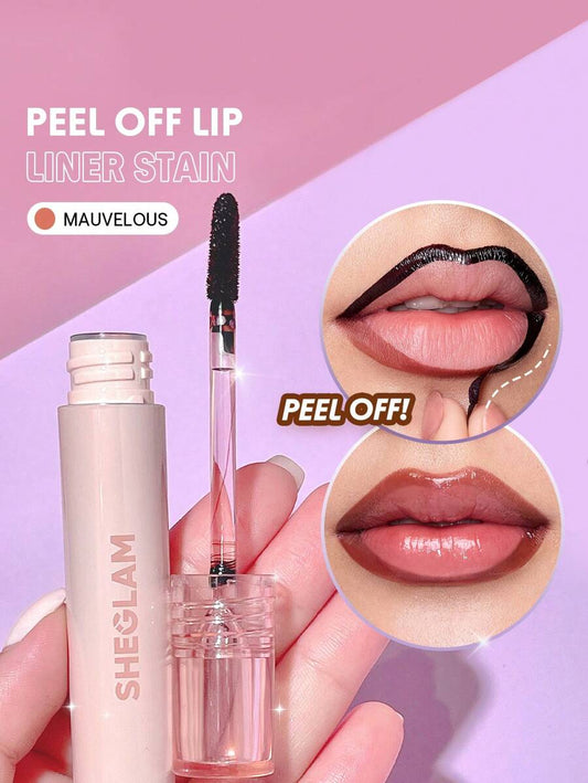 SHEGLAM Fall In Line Peel Off Lip Liner Stain – Pinky Promise | Long-Lasting Henna Lip Tint, Waterproof & Smudge-Proof