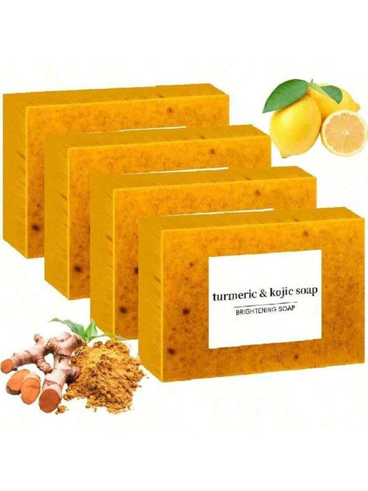 Lemon Turmeric & Kojic Acid Brightening Soap