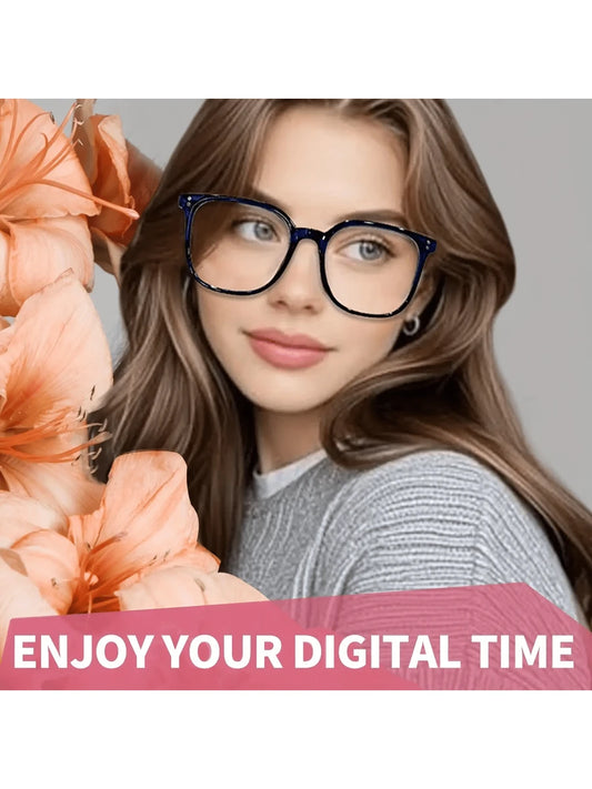 4 Pairs Round Transparent Lens Glasses for Women – Simple Retro Fashion Eyewear