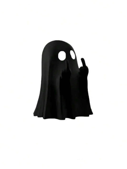 Cute Ghost Halloween Decoration – Creative Resin Ghost Figurine for Indoor & Outdoor Halloween Decor