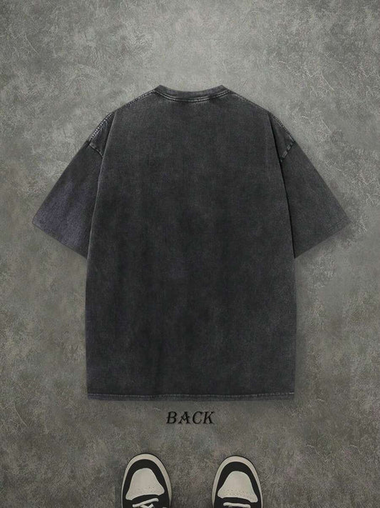 The Stone Was Rolled Away Christian Washed T-Shirt | Vintage Retro Single-Sided 230 GSM Heavyweight Cotton Unisex Tee