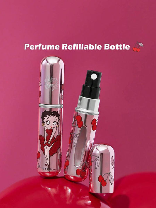ADVENTURE TIME 0.17oz/5ml Cute Cartoon Pattern Printed Perfume Refillable Bottle