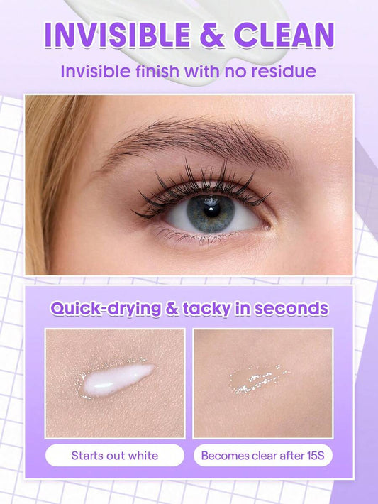 SHEGLAM Clear Invisible Lash Glue – Longwear Quick-Drying Lash Adhesive