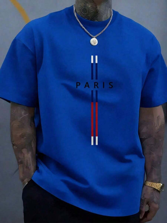 Graphic Print Men's T-Shirt | Classic Crew Neck Soft Cotton Casual Daily Wear Loose Comfortable Summer Tee