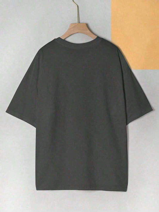 Minimalist Drop Shoulder Women's T-Shirt | Fashionable Loose Comfortable Round Neck Short Sleeve Casual Summer Top