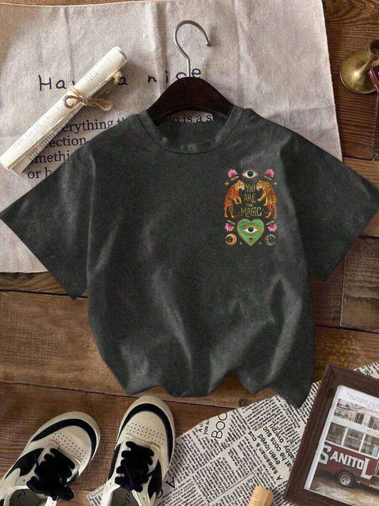 Women's Casual Round Neck Short Sleeve T-Shirt | Loose Comfortable Soft Cotton Everyday Summer Top