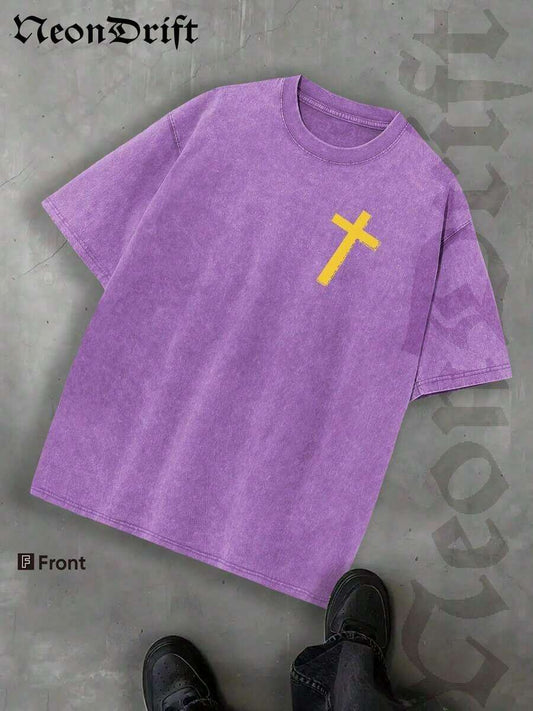 Just A Girl Who Loves Jesus Floral Double-Sided Print T-Shirt | Soft Cotton Cute Christian Faith Casual Church Daily Wear Halloween Christmas Thanksgiving Gift Tee