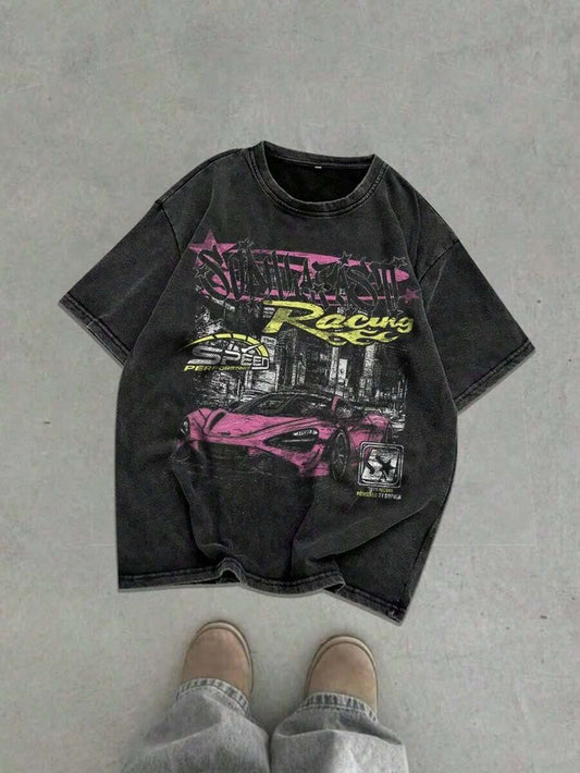 Women's Casual Washed Retro Style T-Shirt | Loose Comfortable Round Neck Short Sleeve Vintage Summer Top