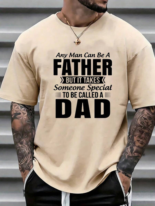 Men's Slogan Print T-Shirt | Casual Round Neck Short Sleeve Statement Summer Daily Top