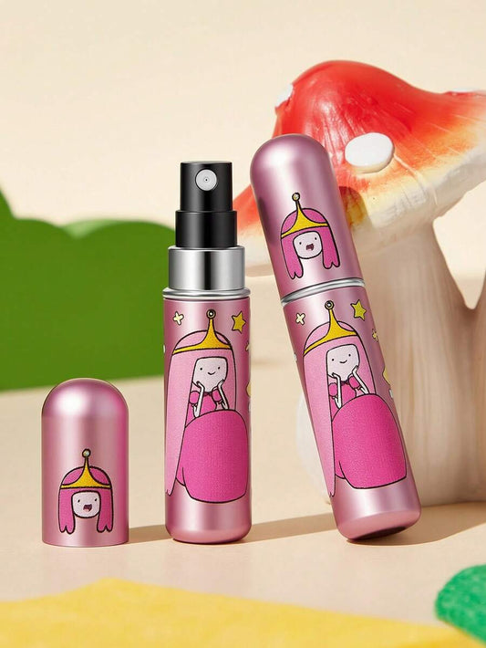 ADVENTURE TIME 0.17oz/5ml Cute Cartoon Pattern Printed Perfume Refillable Bottle